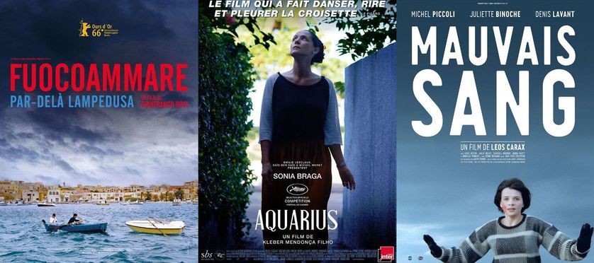 "Aquarius", "Fuocoammare" et "Mauvais sang"