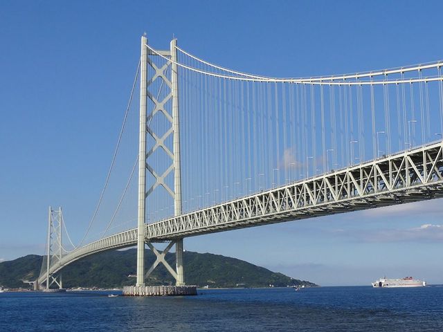 Pont d'Akashi au Japon