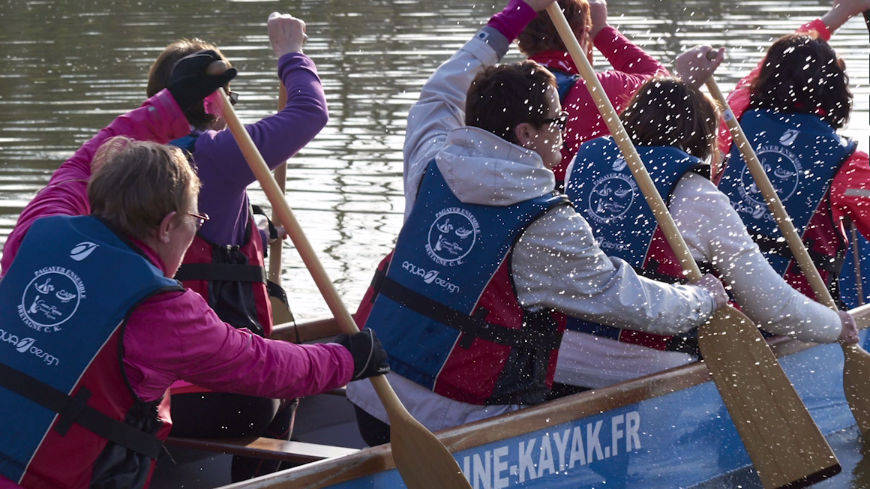 Chaque semaine, les Roz'Eskell se retrouvent pour ramer en dragon boat