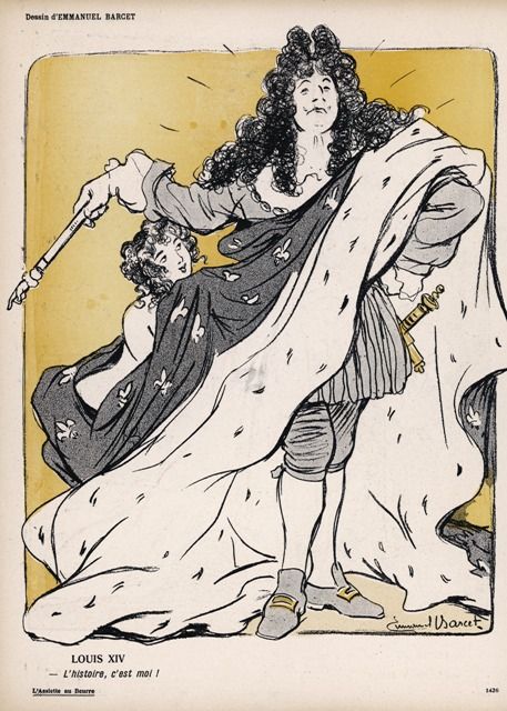 Louis XIV, caricature d'Emmanuel Barcet