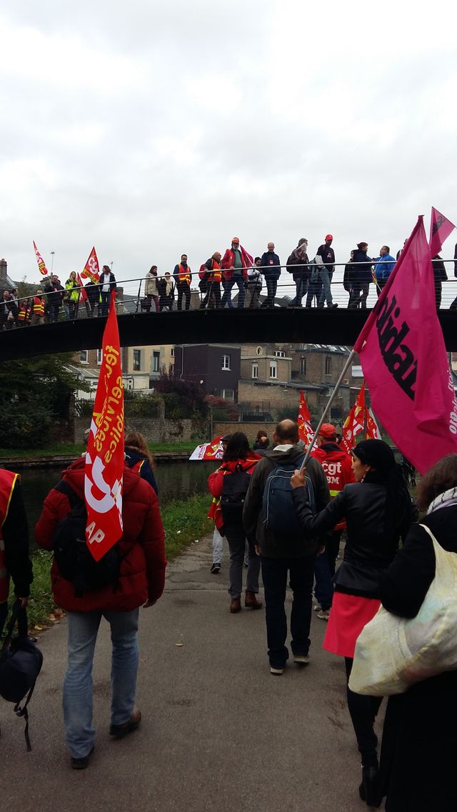 marche pour soutenir les Goodyear