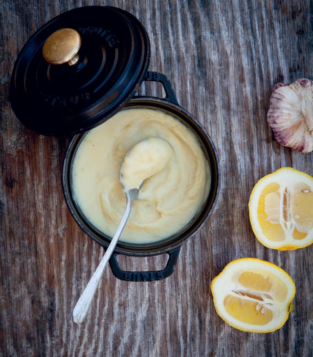 Purée comme au Chemin des Vignobles, recette de Nicolas Stromboni extraite de son livre : "Du pain, du vin, des oursins"