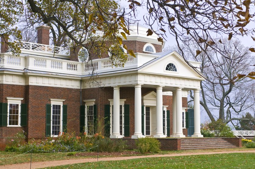 Monticello en Virginie, la propriété de Thomas Jefferson