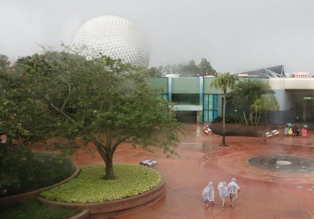 Le parc Epcot a été lui aussi fermé, laissant un paysage quasi désert