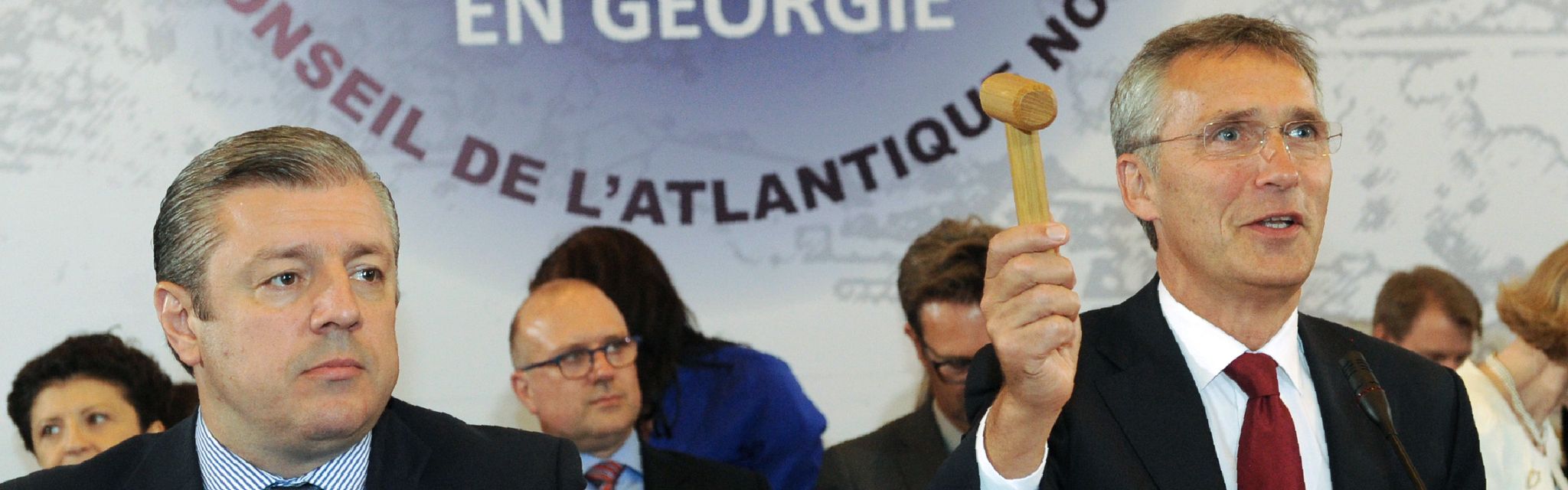 Giorgi Kvirikashvili, premier ministre géorgien, accueille un sommet militaire de l'Otan à Tbilisi, capitale de cette ex-république soviétique - 7 septembre 2016