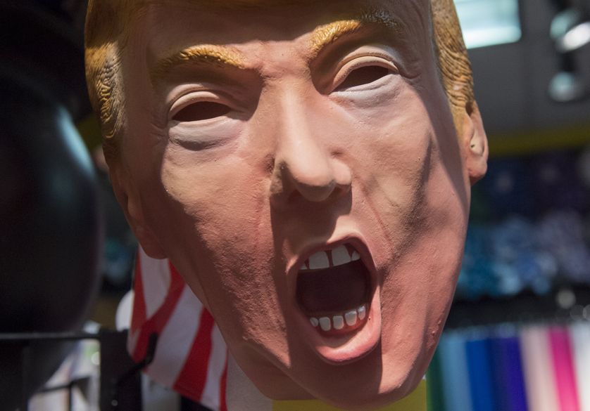 Masque de Donald Trump pour Halloween, octobre 2016.
