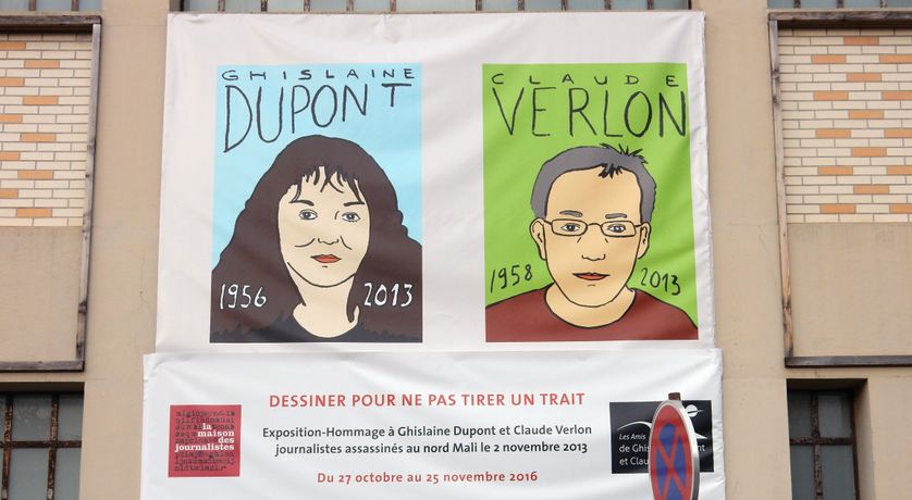 La journaliste Ghislaine Dupont et le technicien Claude Verlon assassinés, au Mali, le 2 novembre 2013