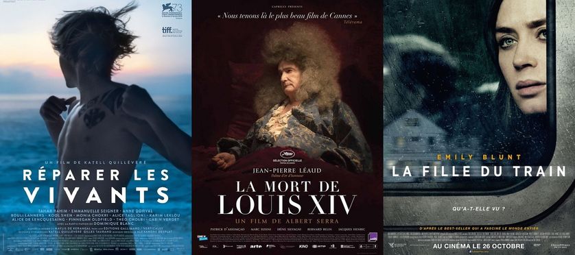 "La Mort de Louis XIV", "Réparer les vivants" et "La Fille du train"