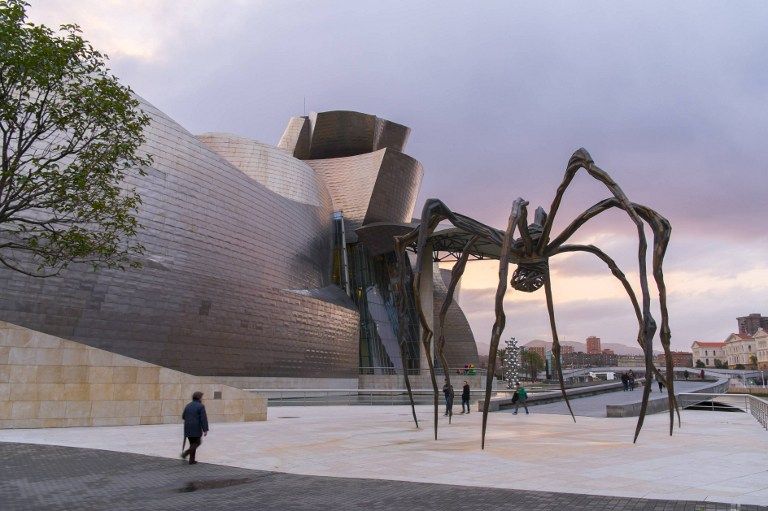 "Maman", de Louise Bourgeois, devant le Guggenheim de Bilbao