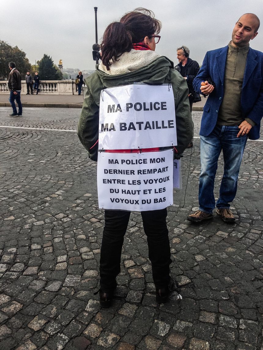 Manifestation devant l'Assemblée Nationale, mercredi 26 octobre 2016.