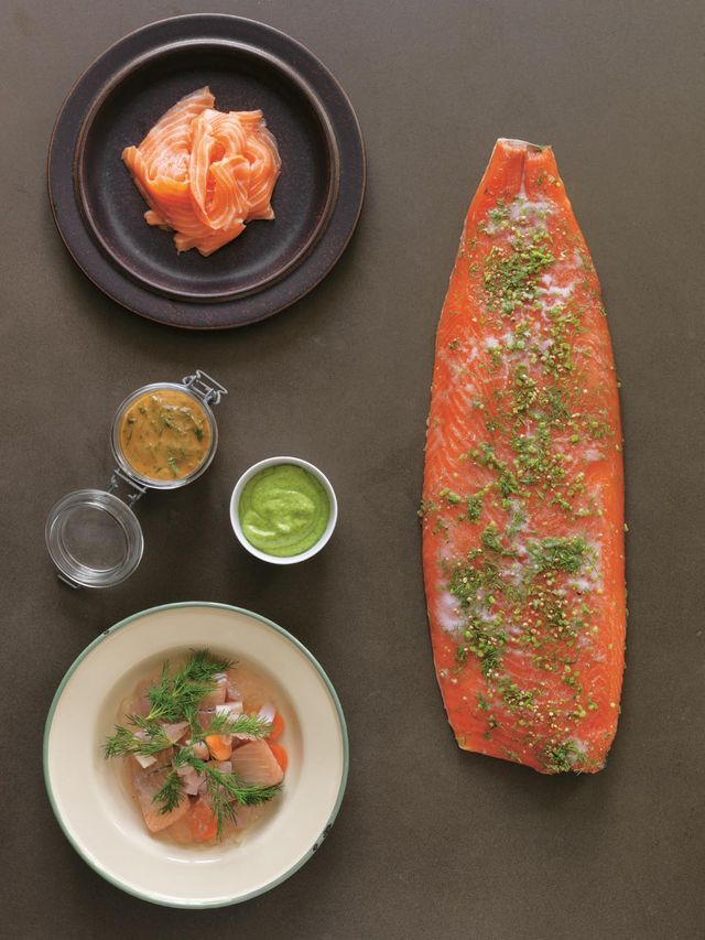 Saumon Gravlax tiré La cuisine des pays nordiques de Magnus Nilsson