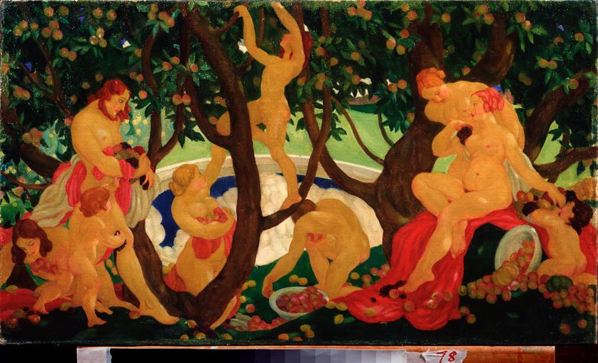 Partage des pommes - Huile sur toile, 1917