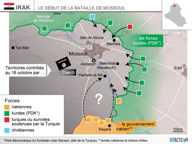 La bataille de Mossoul a débuté