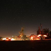 Véhicules de l'armée turque en voiture dans la campagne nord d'Alep, en Syrie le 29 septembre 2016