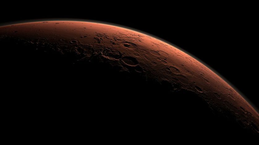 La planète rouge.