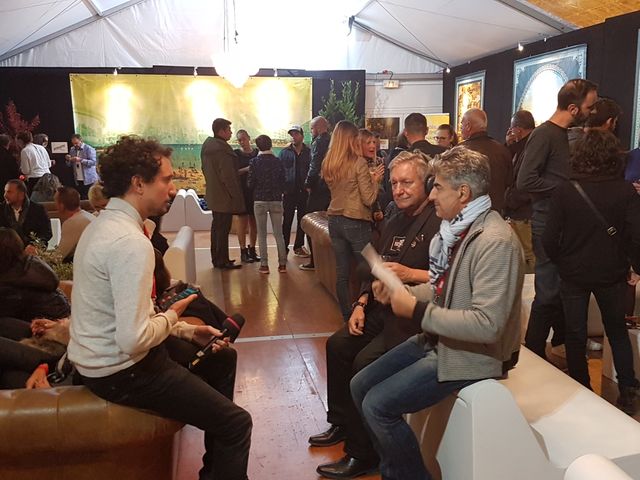 Interview avec aux côtés de Didier Varrdo, Bernard Aubert et devant; Martin notre technicien