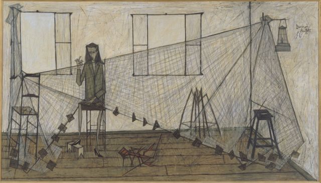 La ravaudeuse de filet Bernard Buffet