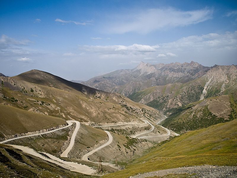 Taldyk Pass, Kirgisistan, Route de la soie