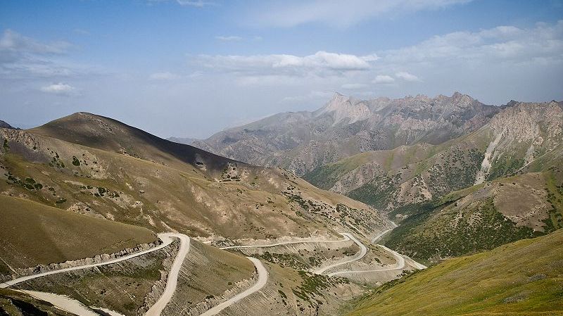 Taldyk Pass, Kirgisistan, Route de la soie