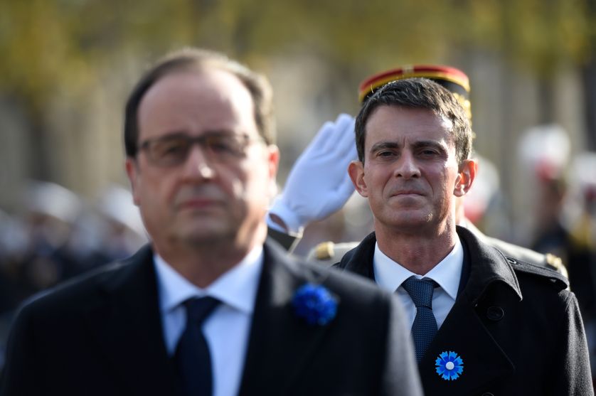 Le président de la République et le Premier ministre assistent la cérémonie du 11 novembre à Paris