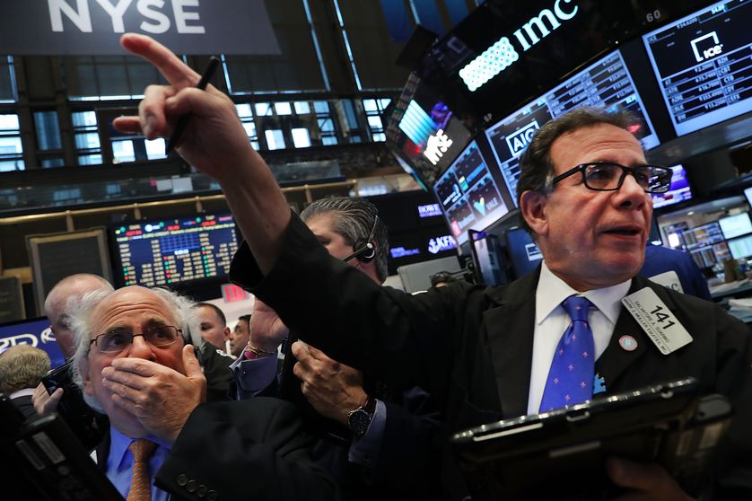 NYSE, la bourse de New York, le lendemain de l'élection de Donal Trump