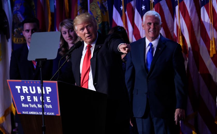 Donald Trump, le 9 novembre 2016.