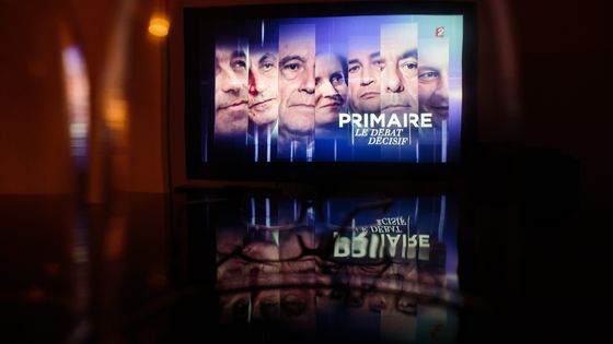 Capture d'écran du troisième débat de la primaire à droite sur France 2 ©Maxppp - Aurelien Morissard / IP3