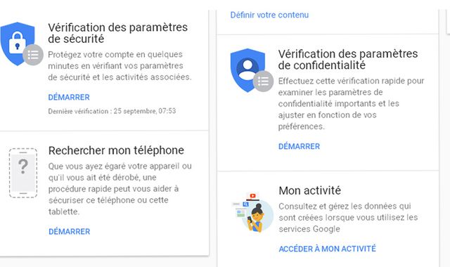 Etape 2 pour désactivité le suivi par Google
