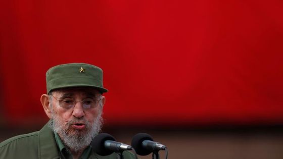 L'ex-dirigeant cubain Fidel Castro au 50e anniversaire de la création des Comités pour la défense de la révolution (CDR) à La Havane le 28 septembre 2010 ©Reuters - Desmond Boylan