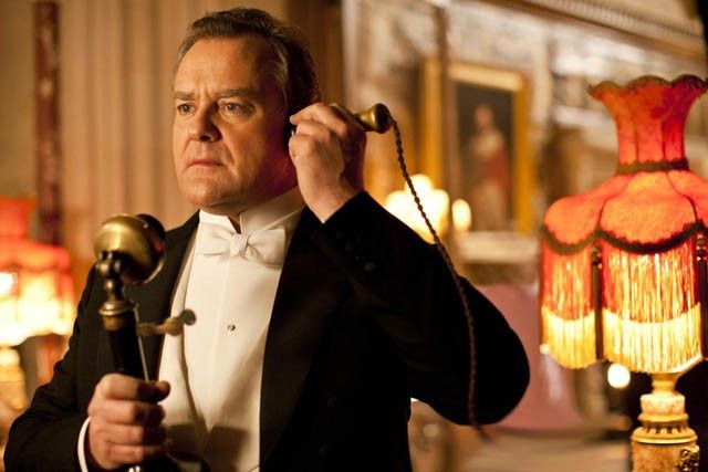Lord Grantham au téléphone