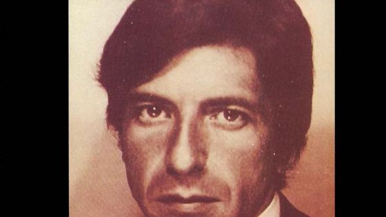 la pochette du premier album de Leonard Cohen, sorti en 1967 - Columbia