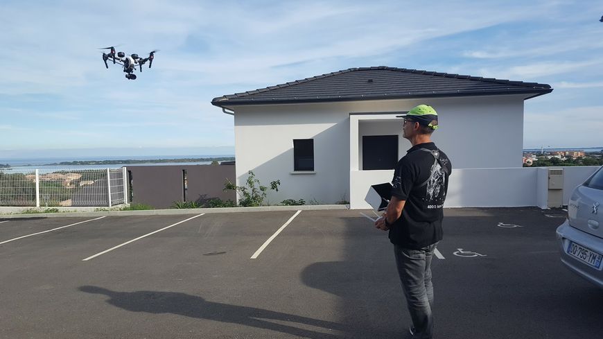 Télépitoge de drone
