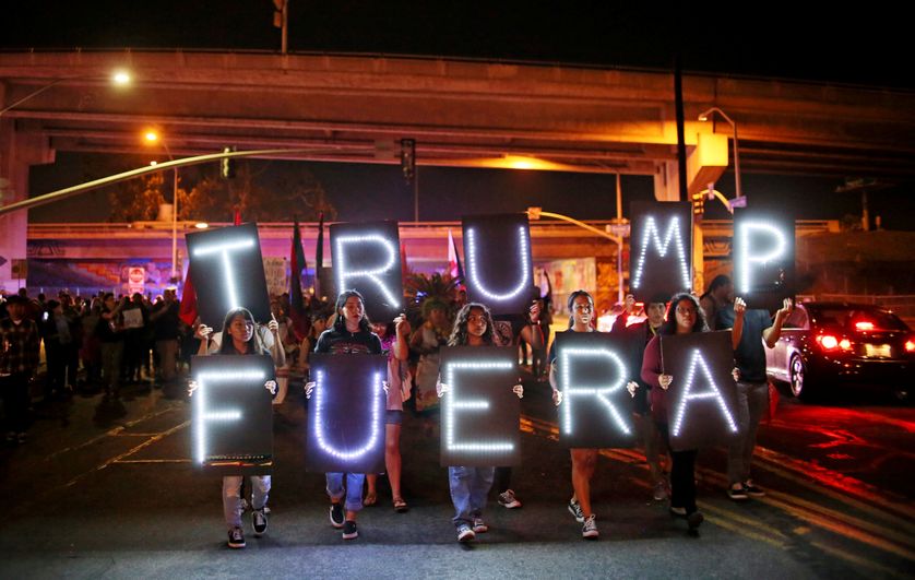 Manif anti-Trump, San Diego, Californie