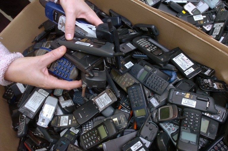 Récupération de téléphones usagés