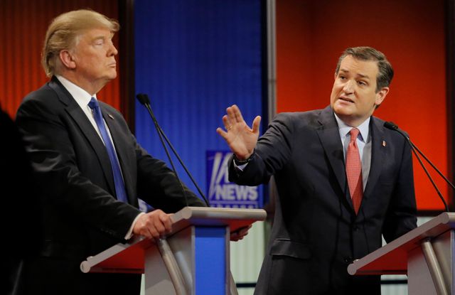 USA 2016 : Ted Cruz s'oppose à Donald Trump lors de la primaire républicaine en février 2016, avant de se rallier à l'homme d'affaires