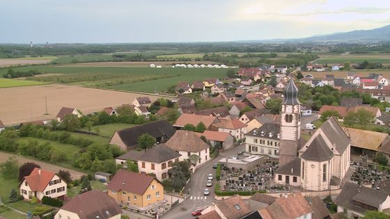 Le village alsacien d'Ungersheim - Copyright M2R Films