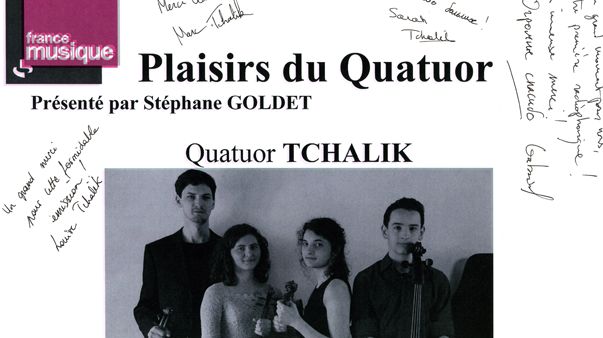Livre d'or Quatuor Tchalik