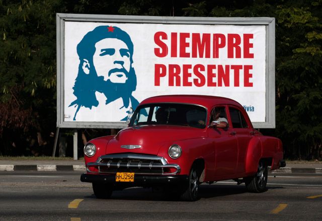 Aujourd'hui encore, on trouve des portraits de Che Guevara un partout à Cuba. Ici, un exemple à La Havane