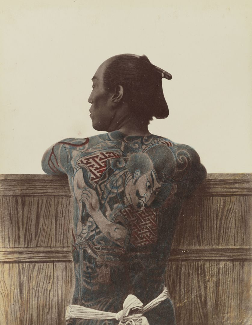 "Tatouage japonais", de Kusakabe Kimbei ou Raimund von Stillfried, entre 1870 et 1899
