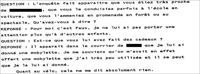 Extrait du procès-verbal de di Falco