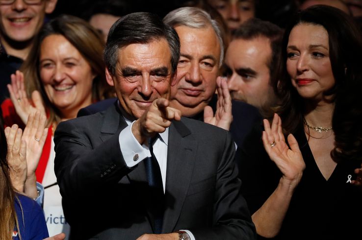 François Fillon en meeting à Paris le 25 novembre 2016