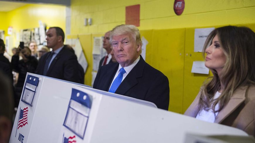 Donald Trump et sa femme Melania le joiur du vote