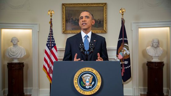 Barack Obama expliquant le rapprochement avec Cuba le 17 décembre 2014. ©AFP - Doug Mills / DPA
