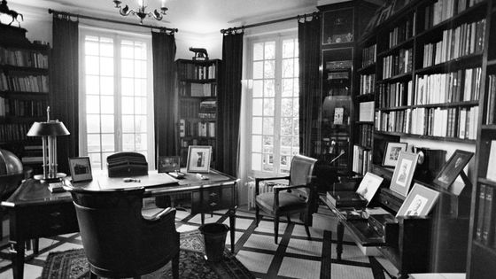 Le bureau du général de Gaulle à La Boisserie à Colombey-les-deux-Eglises, années 70. ©Sipa - Universal Photo