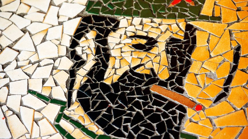 Mosaïque représentant Fidel Castro à Wellington, en Nouvelle-Zélande