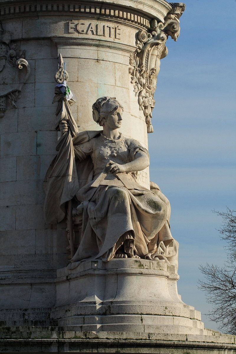Place de la République, Paris. Allégorie de l'Égalité