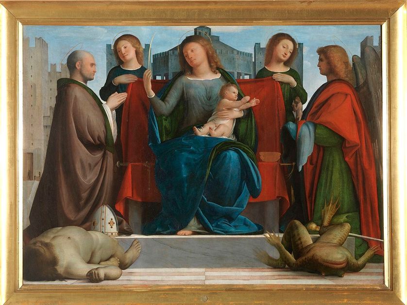 « La Vierge aux tours » -Madonna delle Torri- (1520) de Bramantino.