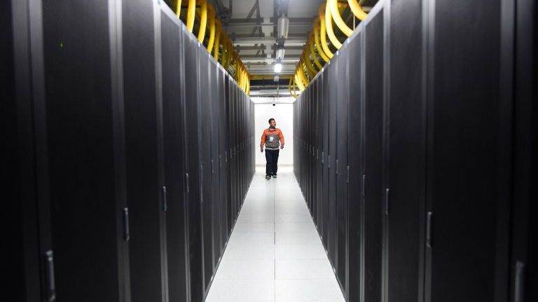 Un centre de données en Chine