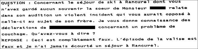 Extrait du procès-verbal de Monseigneur di Falco