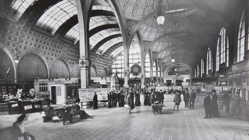 La gare d'Orsay en activité au début du XXème siècle